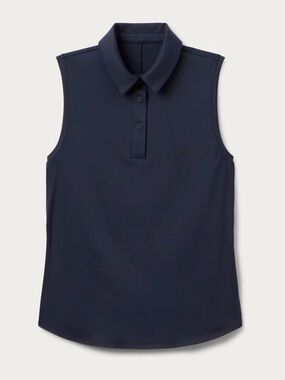 RHONE Course to Court Sleeveless Polo in Navy